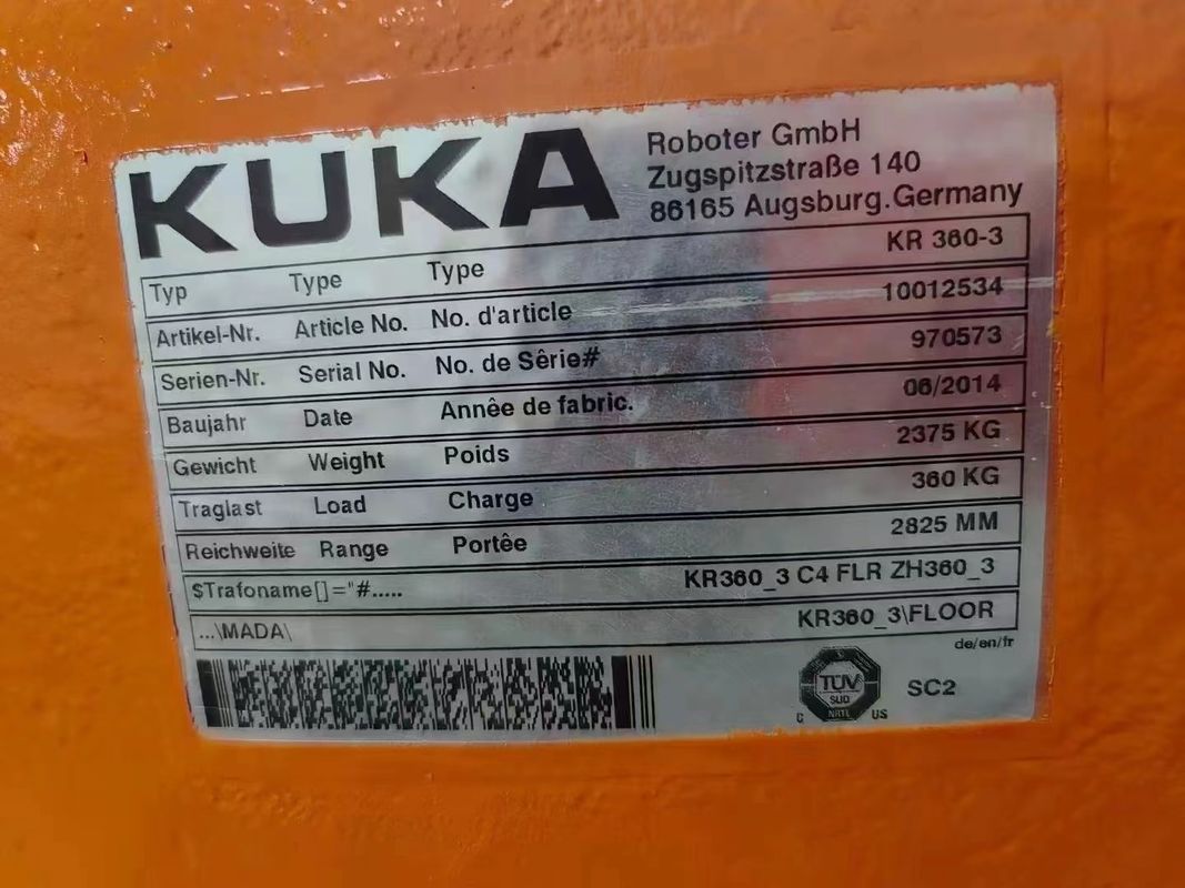 Maximize a sua produção com robôs KUKA usados KR360-3 e KRC4 controlador ARC Soldadura montagem de peças de carregamento e descarregamento de corte robô