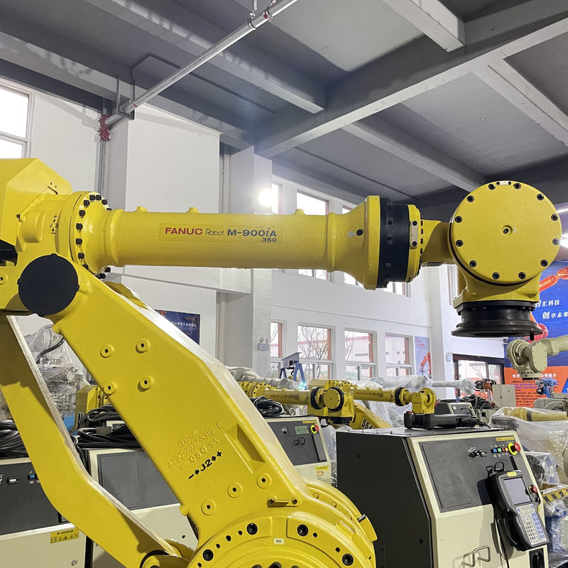 Robô industrial 6 eixos Fanuc M-900iA/350 Robô de soldagem carga útil 350kg 2655mm alcance para manipulação de polir montagem e colagem de adesivos