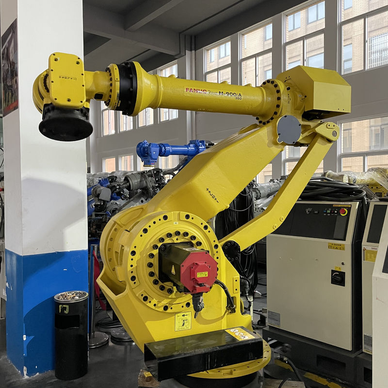 Fanuc M-900iA 350 Robôs usados 6 eixos 2655mm alcance R30iA controlador Perfeito para paletização e muito mais