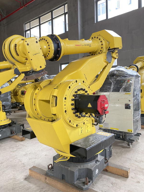 Fanuc M-900iA 350 Robôs usados 6 eixos 2655mm alcance R30iA controlador Perfeito para paletização e muito mais