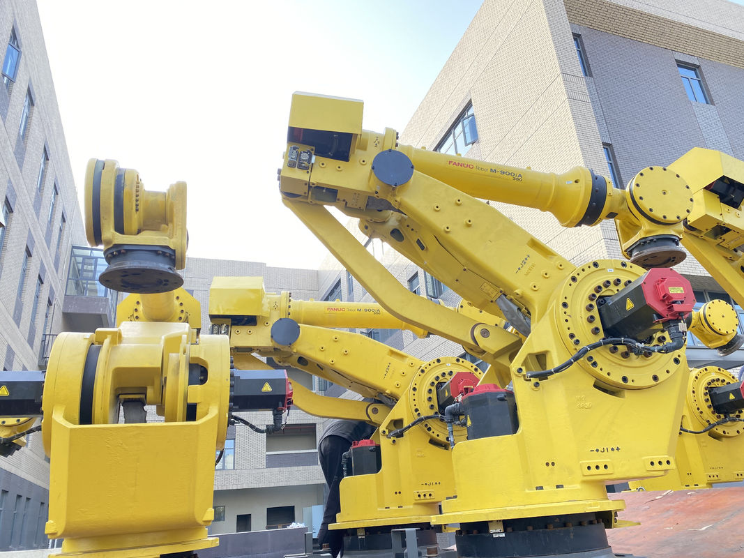 Fanuc M-900iA 350 Robôs usados 6 eixos 2655mm alcance R30iA controlador Perfeito para paletização e muito mais