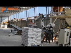 Soldadura de ponto usada que segura o robô Palletizing Yaskawa ES165N do saco